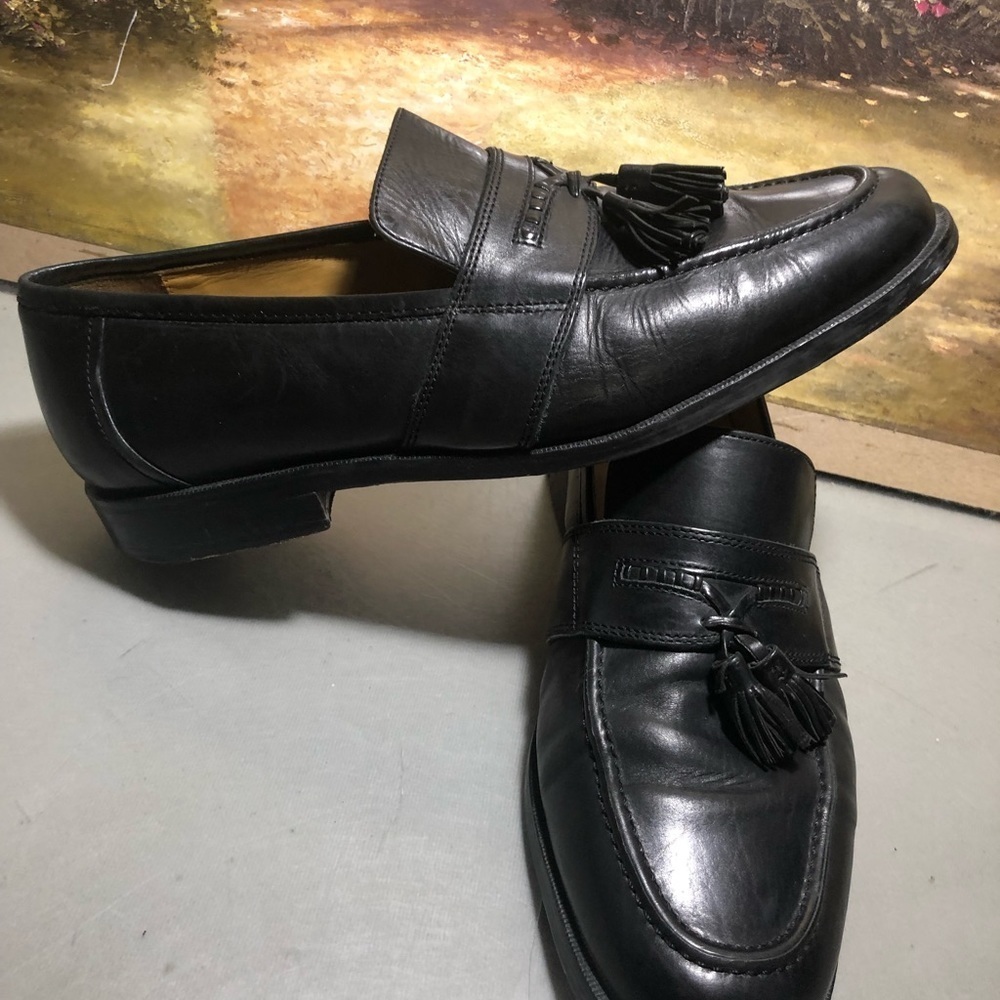 Johnson Murphy dress loafer designer luxury leather comfort work casual black - Picture 3 of 9